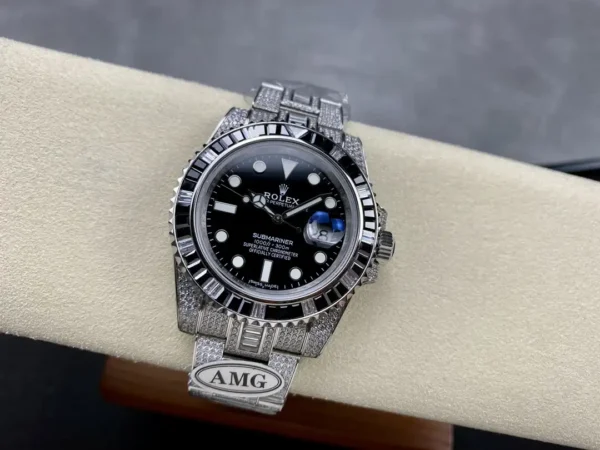 Photo 6 - Diamond Replica Rolex Rolex Submariner Iced Out Ref.116610LN 40mm Black Diamond Bezel