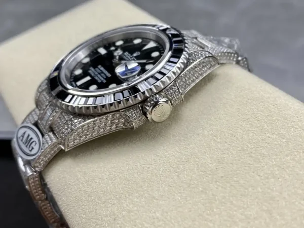 Photo 8 - Diamond Replica Rolex Rolex Submariner Iced Out Ref.116610LN 40mm Black Diamond Bezel