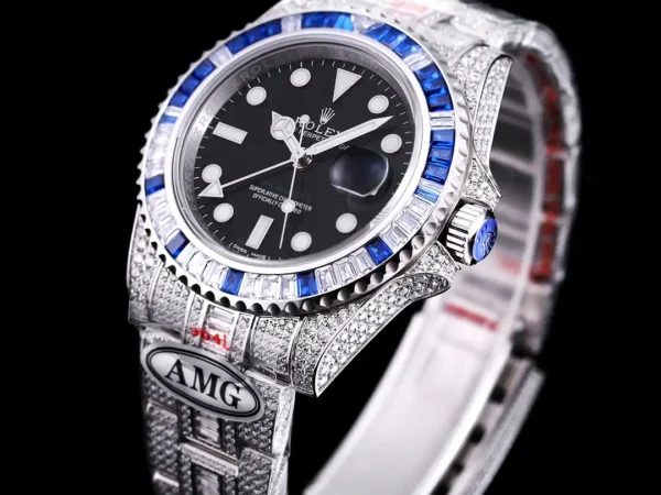 Photo 4 - Diamond Replica Rolex Rolex Submariner Iced Out Ref.126710BLNR Black Dial