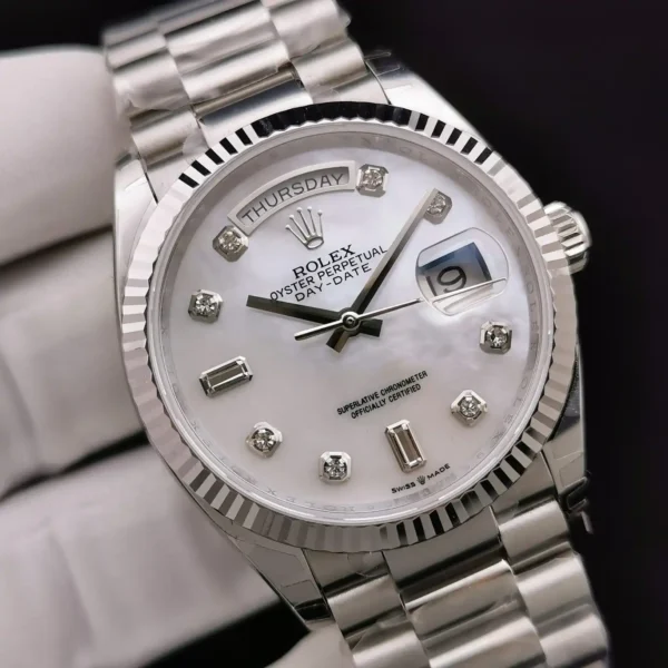 Photo 4 - Day-Date Rolex Day-Date Ref. 128238 36mm White Dial