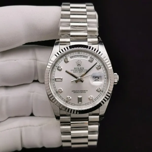 Photo 3 - Men Replica Rolex Rolex Day-Date Ref. 128238 36mm Mother of Pearl Dial