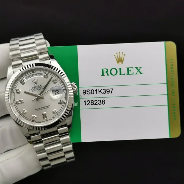 Photo 10 - Men Replica Rolex Rolex Day-Date Ref. 128238 36mm Mother of Pearl Dial