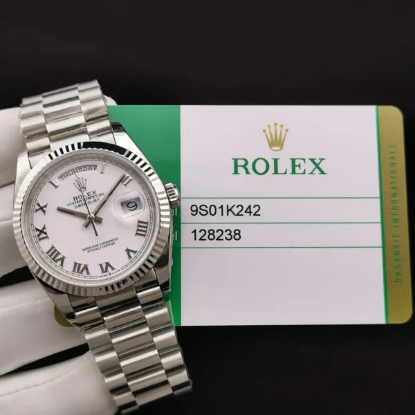 Photo 10 - Men Replica Rolex Rolex Day-Date Ref. 128238 36mm Roman Numerals