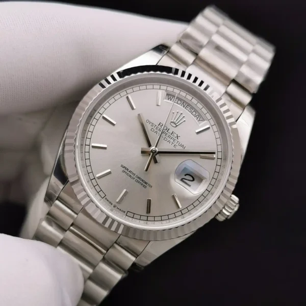 Photo 4 - Day-Date Rolex Day-Date Ref. 128238 36mm Silver Dial