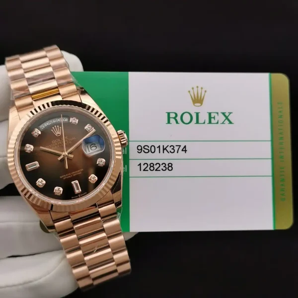 Photo 10 - Day-Date Rolex Day-Date Ref. 128238 36mm Brown Ombre Dial