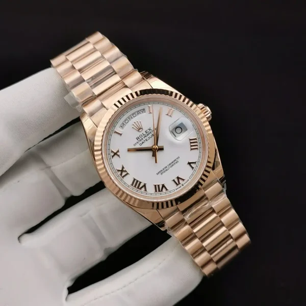 Photo 2 - Day-Date Rolex Day-Date Ref. 128238 36mm White Roman Dial