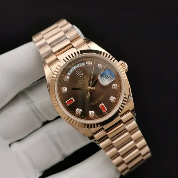 Photo 2 - Day-Date Rolex Day-Date Ref. 128238 36mm Chocolate Dial