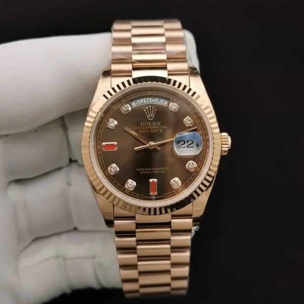 Photo 3 - Day-Date Rolex Day-Date Ref. 128238 36mm Chocolate Dial