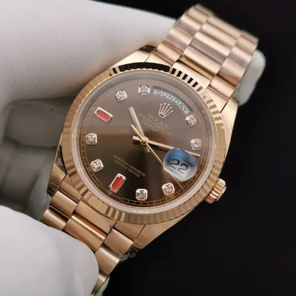 Photo 4 - Day-Date Rolex Day-Date Ref. 128238 36mm Chocolate Dial