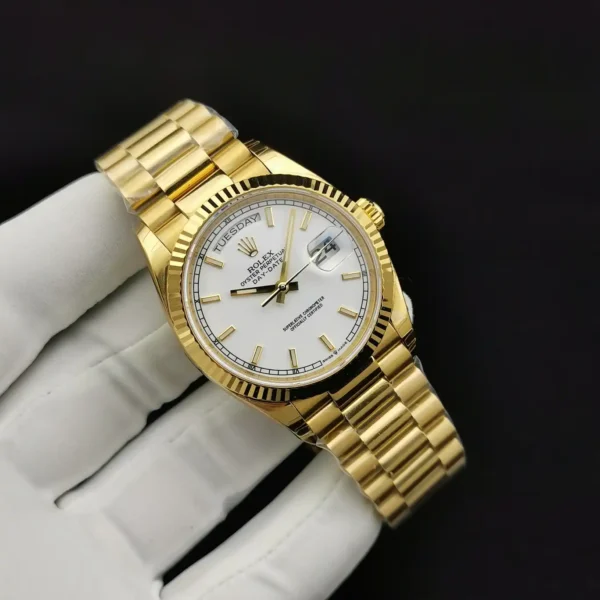 Photo 2 - Men Replica Rolex Rolex Day-Date Ref. 116610 36mm White Dial