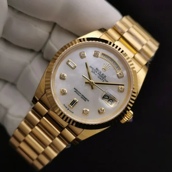 Photo 4 - Men Replica Rolex Rolex Day-Date Ref. 228239 36mm Mother of Pearl Dial