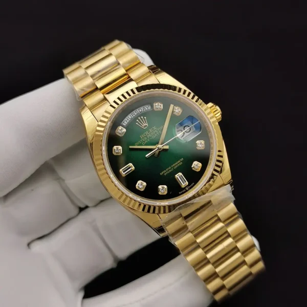 Photo 3 - Day-Date Rolex Day-Date Ref. 128238 36mm Green Ombre Dial