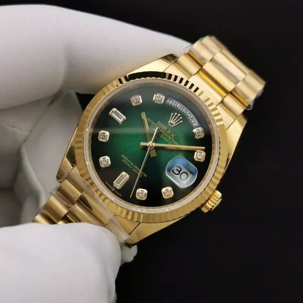 Photo 4 - Day-Date Rolex Day-Date Ref. 128238 36mm Green Ombre Dial