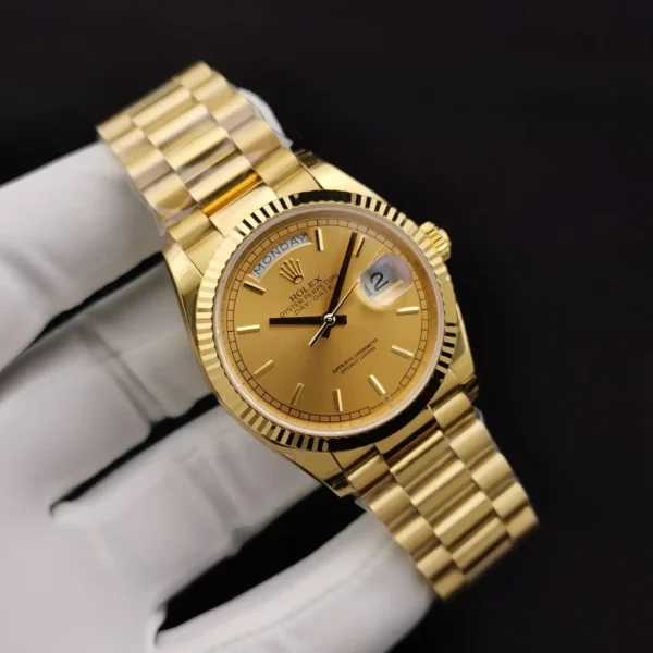 Photo 2 - Gold Replica Rolex Rolex Day-Date Ref. 128238 36mm Gold Dial