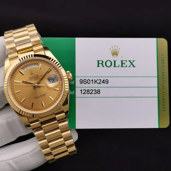 Photo 10 - Gold Replica Rolex Rolex Day-Date Ref. 128238 36mm Gold Dial