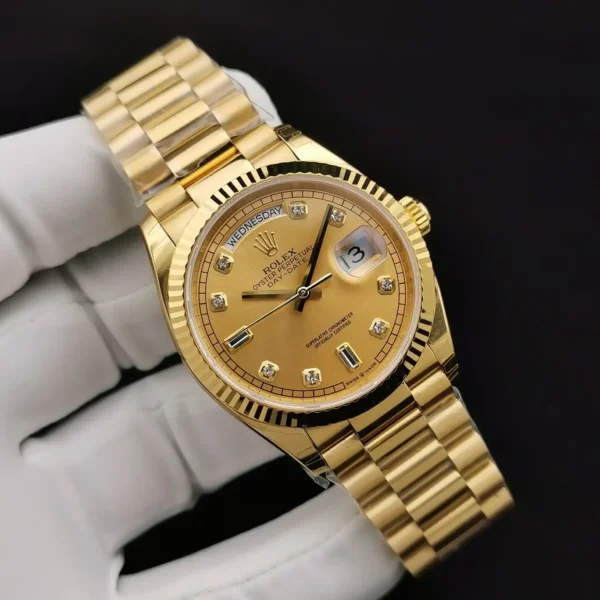 Photo 2 - Gold Replica Rolex Rolex Day-Date Ref. 128238 36mm Gold Dial Yellow Gold