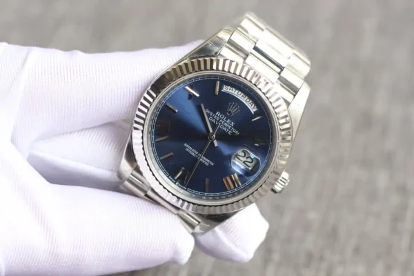 Photo 3 - Men Replica Rolex Rolex Day-Date Ref. 126331 41mm Bright Blue Dial