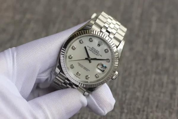 Photo 3 - Men Replica Rolex Rolex Datejust Ref.126233 36mm Dial White Mother of Pearl