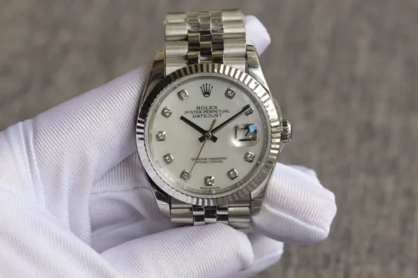 Photo 6 - Men Replica Rolex Rolex Datejust Ref.126233 36mm Dial White Mother of Pearl