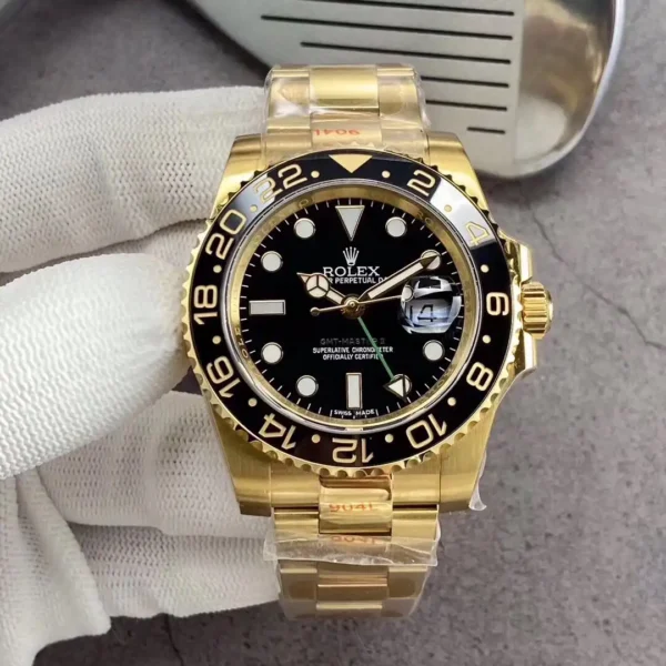 Photo 2 - Men Replica Rolex Rolex GMT-Master II 40mm Black Dial Ref.126710BLRO-0001