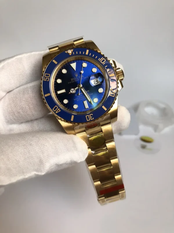 Photo 3 - Gold Replica Rolex Rolex Submariner SUB Ref.116610 Gold Series Blue Dial