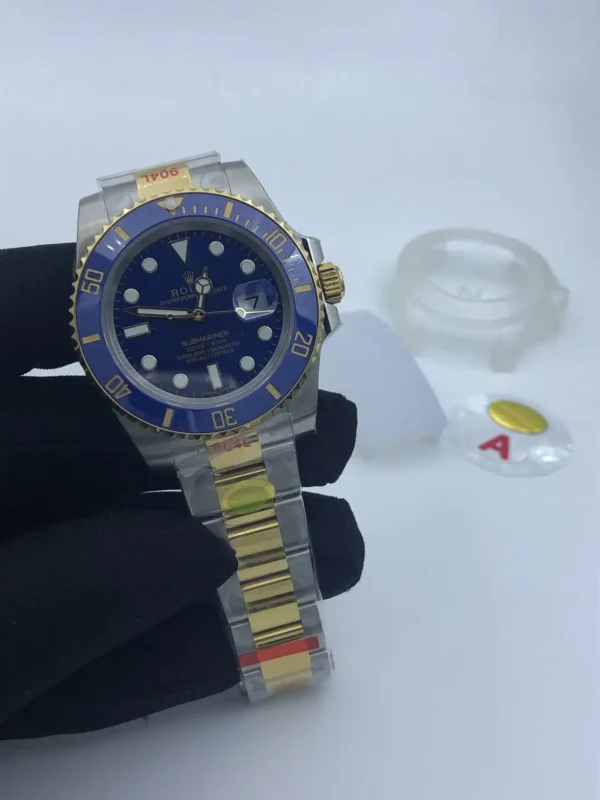 Photo 3 - Gold Replica Rolex Rolex Submariner SUB Ref.116610 40mm Gold Series Blue Dial