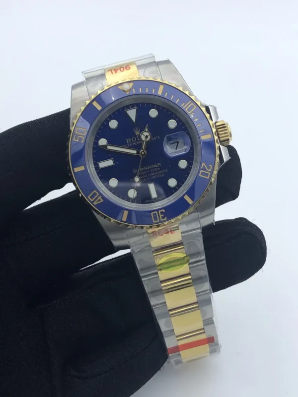 Photo 4 - Gold Replica Rolex Rolex Submariner SUB Ref.116610 40mm Gold Series Blue Dial