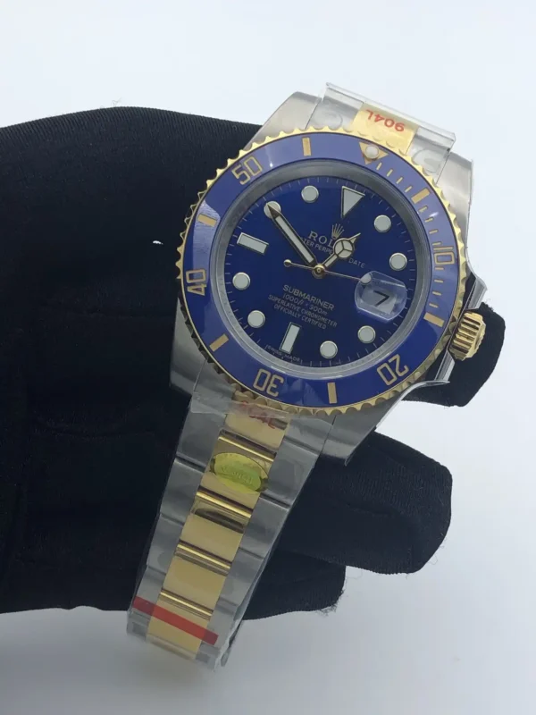 Photo 4 - Gold Replica Rolex Rolex Submariner SUB Ref.116610 40mm Gold Series Blue Dial