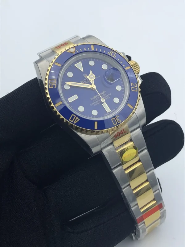 Photo 5 - Gold Replica Rolex Rolex Submariner SUB Ref.116610 40mm Gold Series Blue Dial