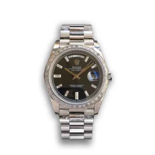 Photo 2 - Day-Date Rolex Day-Date Ref. m228238 Black Dial Stainless Steel