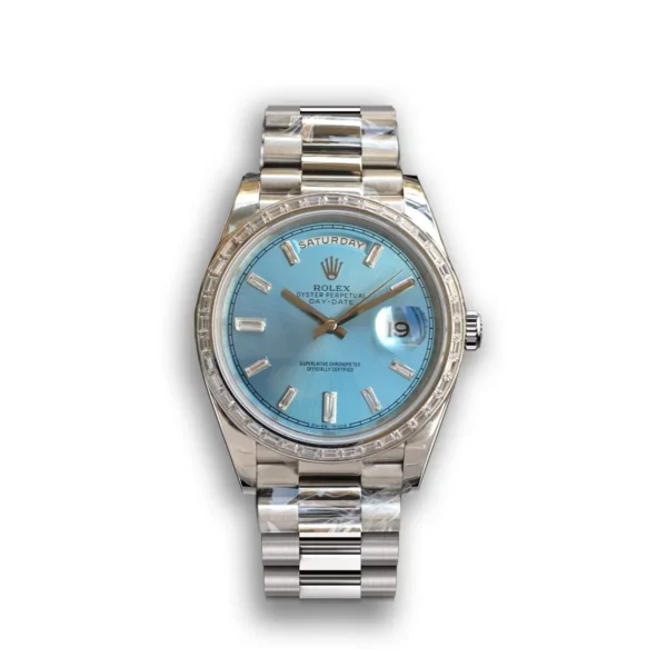 Photo 2 - Day-Date Rolex Day-Date Ref. m228238 Ice Blue Dial Stainless Steel