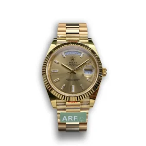 Photo 2 - Day-Date Rolex Day-Date Ref. m228238 Champagne Dial Fluted Bezel