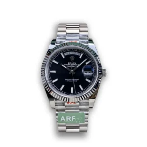 Photo 8 - Day-Date Rolex Day-Date Ref. m228238 Bright Black Dial Platinum