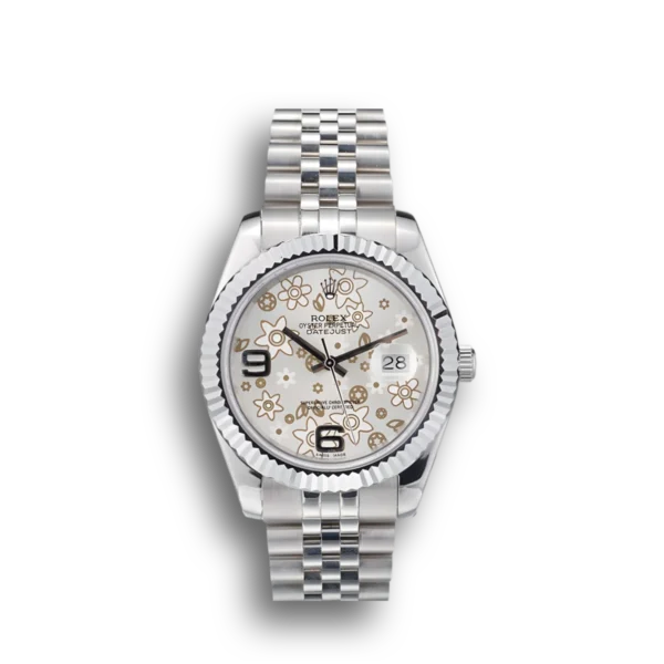 Photo 1 - Datejust Rolex Datejust Ref.41983 41mm Silver Floral Dial