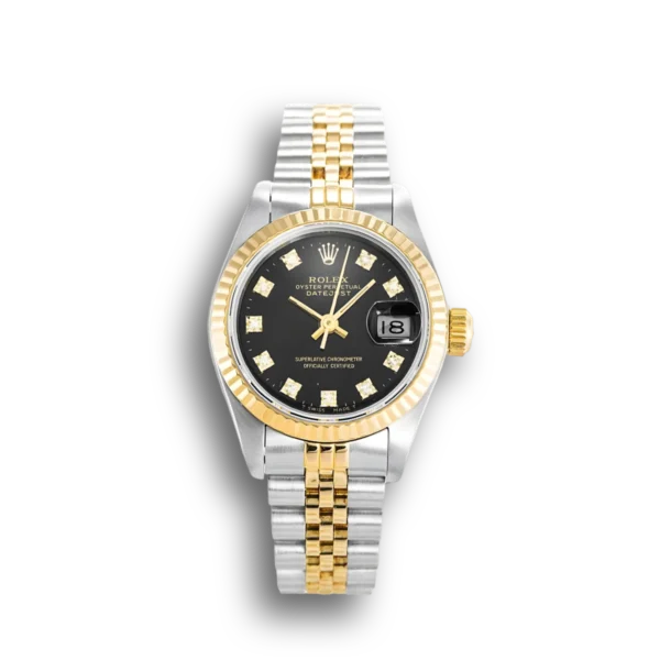 Photo 1 - Women Replica Rolex Rolex Datejust Ref.69173 26mm Black Dial