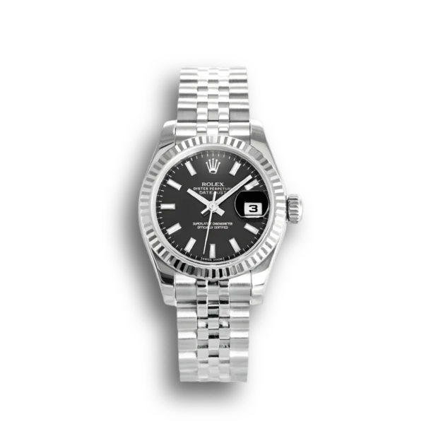 Photo 3 - Women Replica Rolex Rolex Datejust Ref.179174 26mm Black Dial