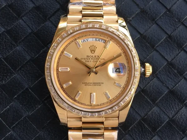 Photo 4 - Gold Replica Rolex Rolex Day-Date Ref. m228238 Gold Dial