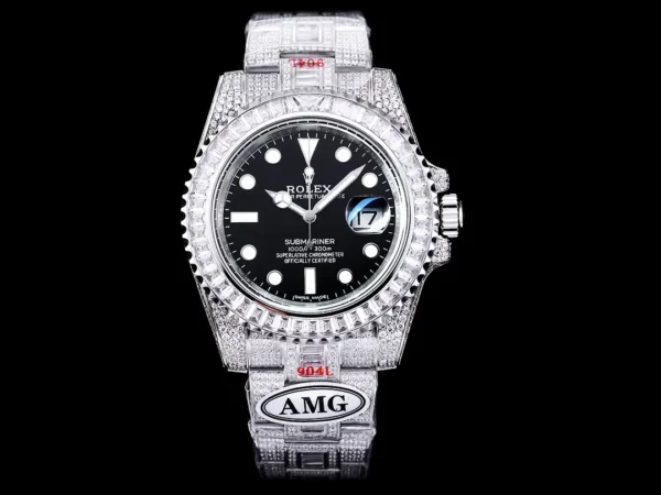 Photo 2 - Diamond Replica Rolex Rolex Submariner Iced Out Ref.116610LN 40mm Diamond Bezel