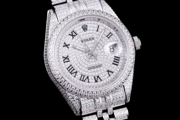 Photo 5 - Diamond Replica Rolex Rolex Datejust Ref.126300 41mm Full-Diamond Dial Roman