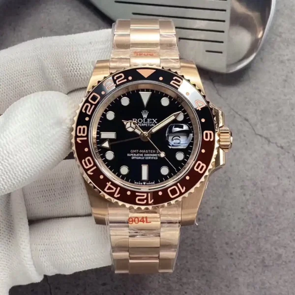 Photo 2 - GMT-Master Rolex GMT-Master II 40mm Black Dial Ref.126710BLRO-0001 Rose Gold