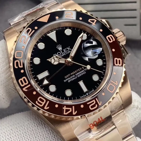 Photo 5 - GMT-Master Rolex GMT-Master II 40mm Black Dial Ref.126710BLRO-0001 Rose Gold