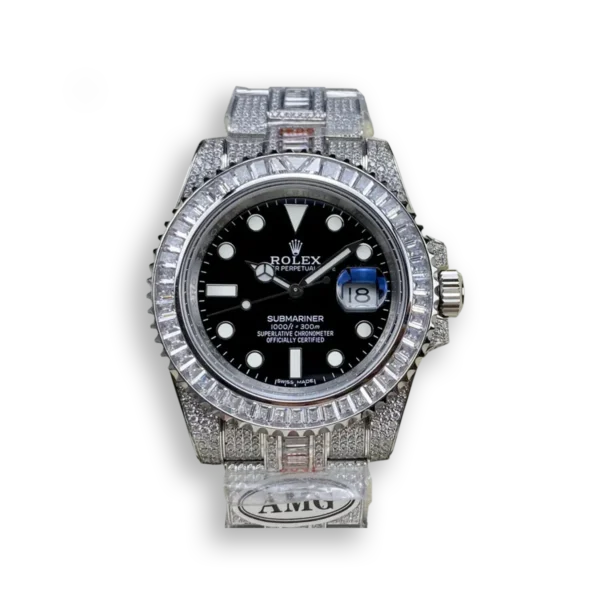 Photo 1 - Diamond Replica Rolex Rolex Submariner Iced Out Ref.116610LN-1 41mm Black Dial