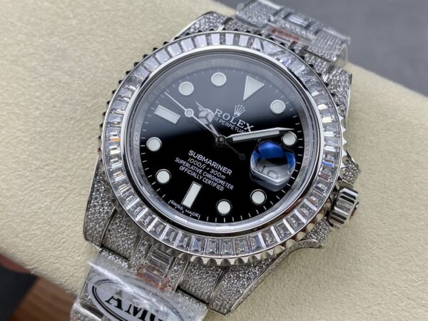 Photo 3 - Diamond Replica Rolex Rolex Submariner Iced Out Ref.116610LN-1 41mm Black Dial