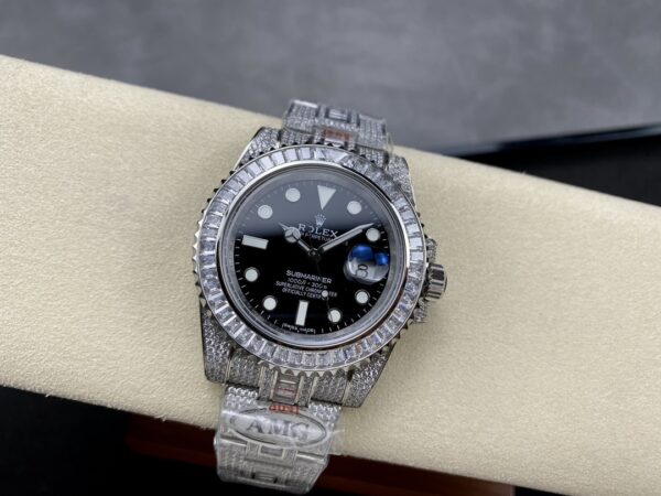 Photo 5 - Diamond Replica Rolex Rolex Submariner Iced Out Ref.116610LN-1 41mm Black Dial