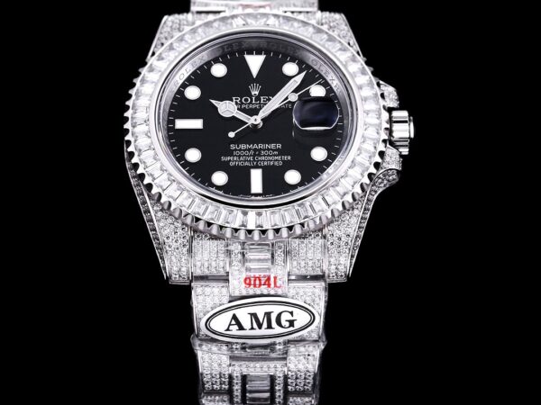 Photo 2 - Diamond Replica Rolex Rolex Submariner Iced Out Ref.116610LN-2 41mm Black Dial