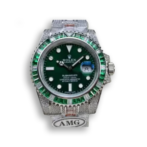 Photo 3 - Diamond Replica Rolex Rolex Submariner Iced Out Ref.116610LV-2 41mm Green Dial