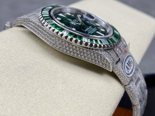 Photo 6 - Diamond Replica Rolex Rolex Submariner Iced Out Ref.116610LV-2 41mm Green Dial