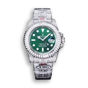 Photo 8 - Diamond Replica Rolex Rolex Submariner Iced Out Ref.116610LV-3 41mm Green Dial