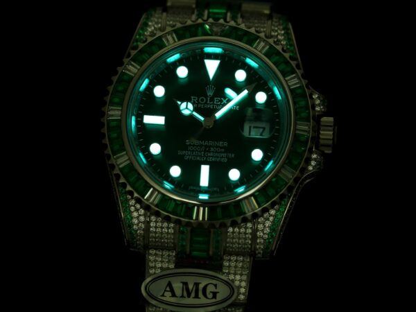 Photo 6 - Diamond Replica Rolex Rolex Submariner Iced Out Ref.116610LV-4 41mm Green Dial