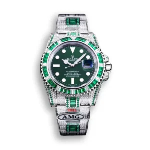 Photo 8 - Diamond Replica Rolex Rolex Submariner Iced Out Ref.116610LV-5 41mm Green Dial